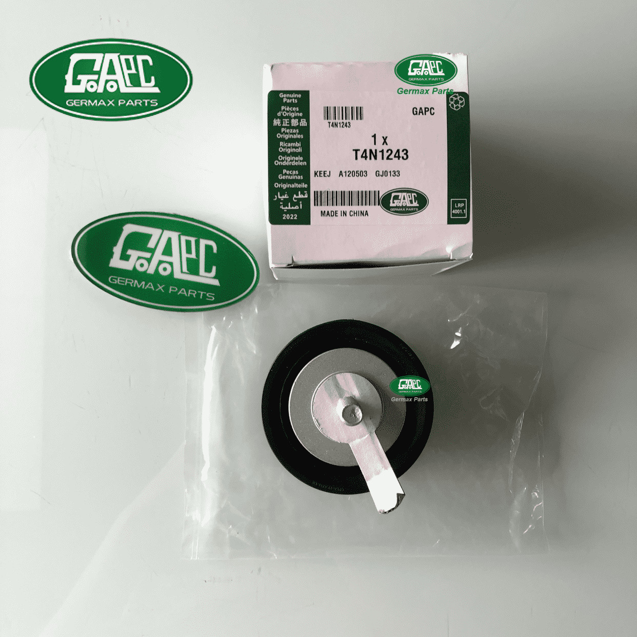 GL1045 Drive Belt Idler Pulley LR036304 T4N1243 Land Rover Range Rover Vogue 2013-2017 Range Rover Sport 2014-2017 Range Rover Velar 2017-2020 Discovery 2017-2020 Jaguar XE Series F-Type F-PACE XF