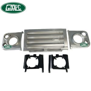 Gldf007 Front Grille Land Rover Defender 90 110 Silver.