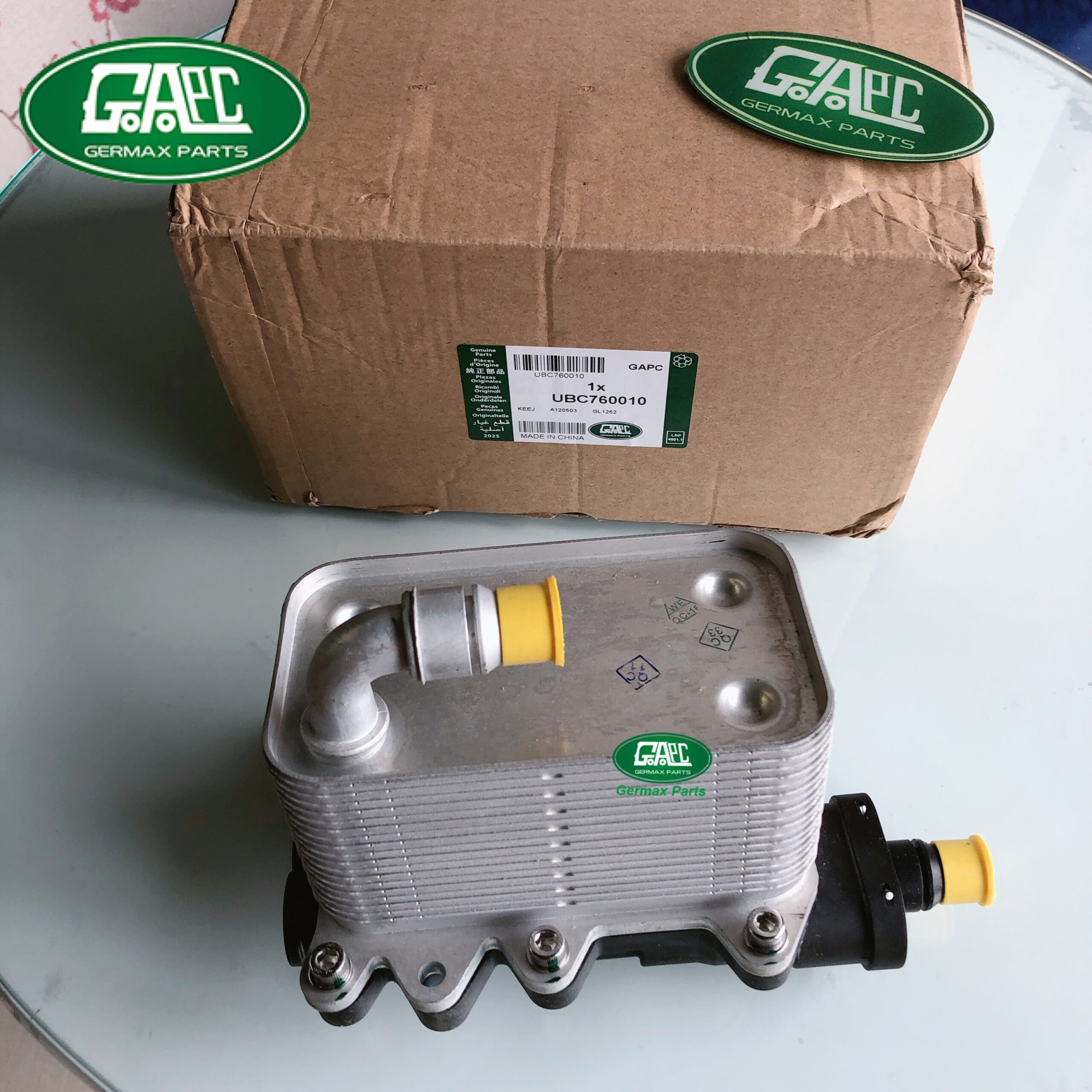 oil cooler ubc760011 ubc760010 ubc760030 land rover range rover l322 3.0d 2002 2012 gl1252