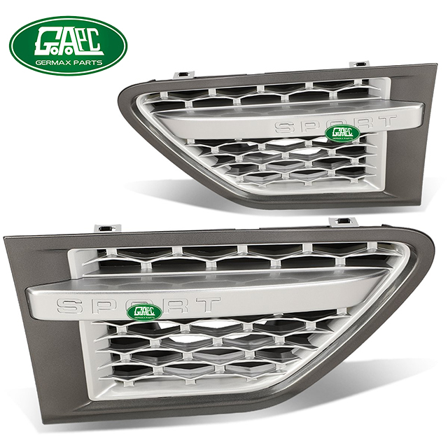 glr06008 fender grille silvery land rover range rover sport 2006 2009