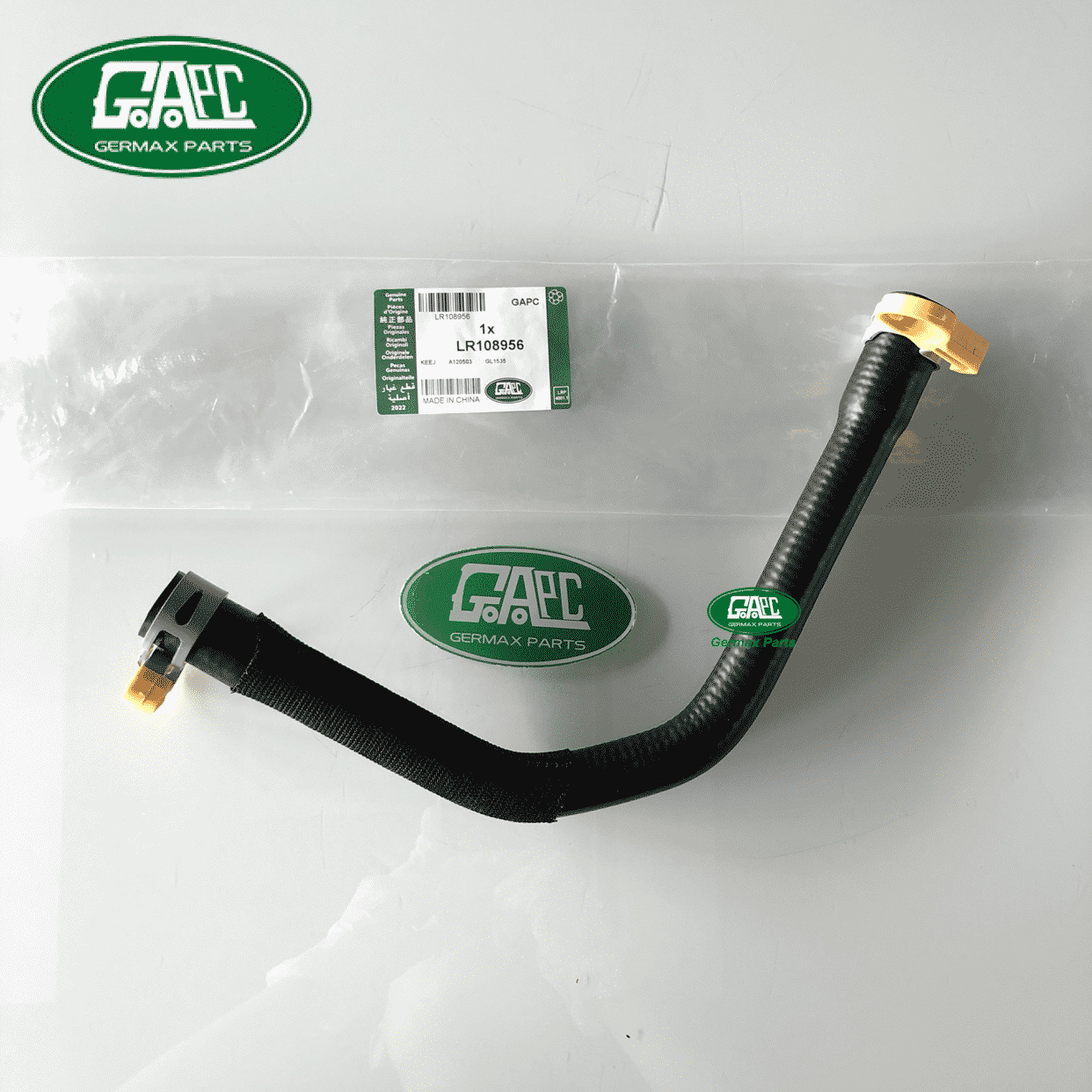 water hose lr108956 gl1535 for land rover range rover velar 2017 2018 2019