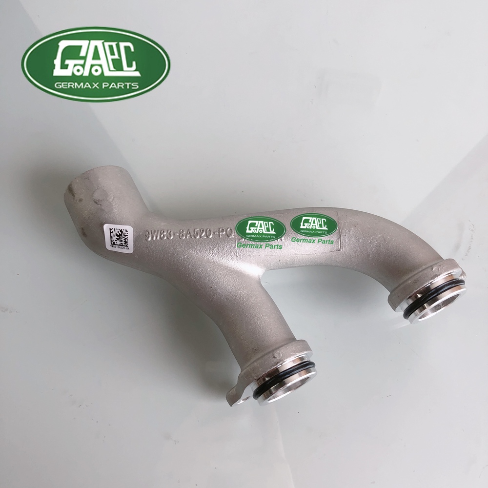 water hose alumin 3.0 v6 sc 5.0l v8 lr092992 a aj813865 a 9w838a520da a 9w83 8a520 da a new version aluminum land rover range rover sport 2010 2017 range rover vogue 2010 2017 range rover velar 2017 2019 discovery 4 2014 2016 3.0l 5.0l jaguar xe xf xj xjl f type f pace gl1643 a