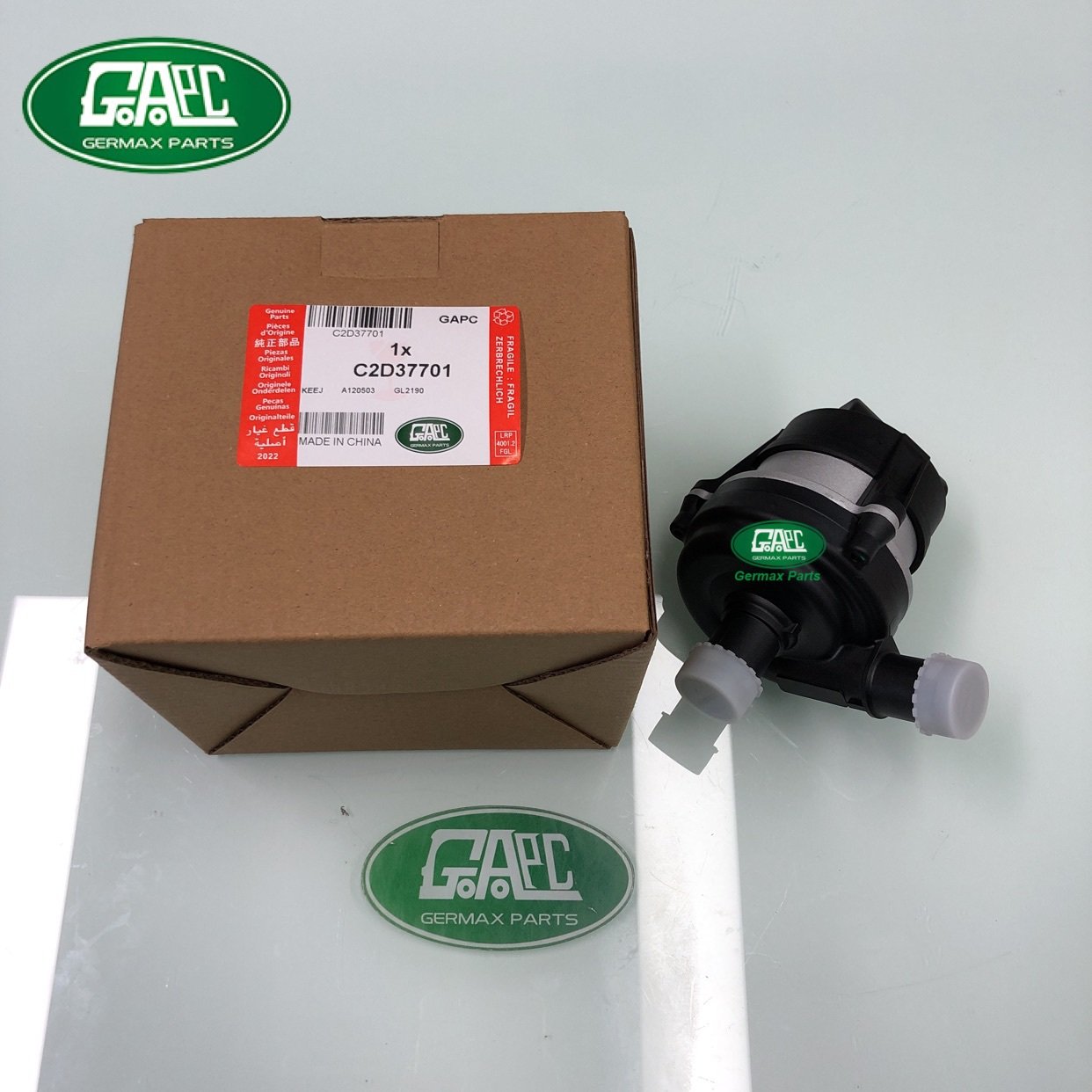 3.0l petrol 5.0l petrol auxiliary electric water pump lr067228 c2d37701 ex538501aa land rover range rover vogue 2013 2017 range rover sport 2014 2017 discovery 5 2017 jaguar f type 2014 xf 2009 2015 xj 2010 gl2190