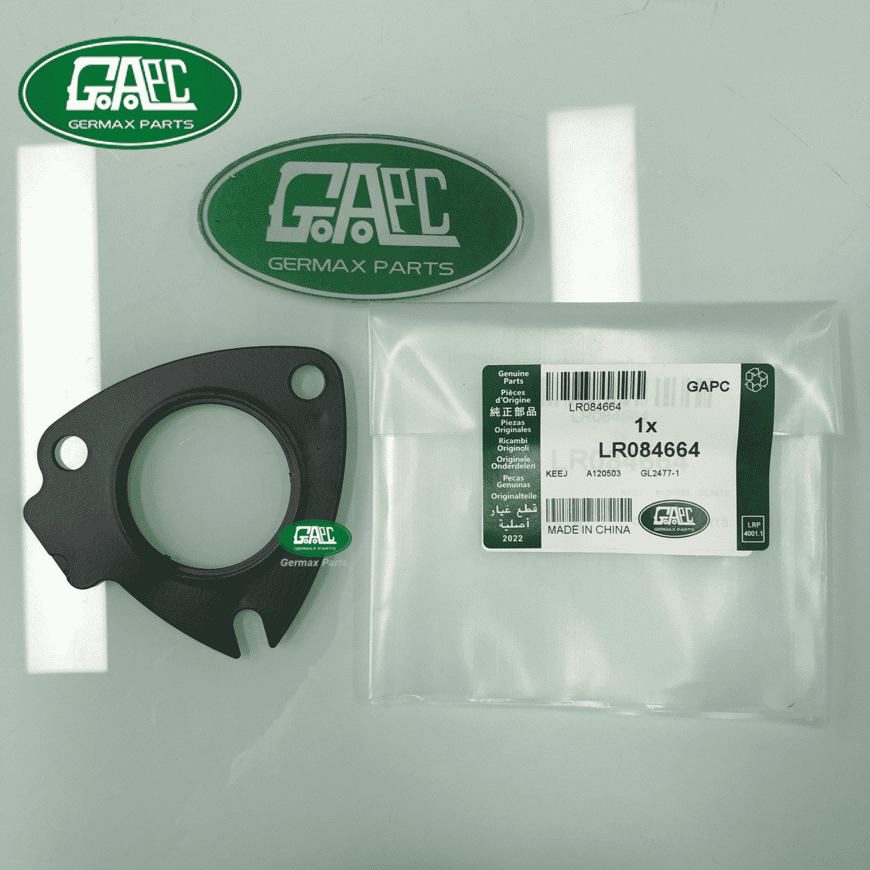 GL2477-1 GJ1258 Exhaust Manifold Gasket LR084664 LR013236 JDE10827 C2D51255 AX2Q9L461AB Land Rover Range Rover Vogue 2013-2017 Range Rover Sport 2010-2013 2014-2017 Discovery 4 2010-2016 Discovery 5 2017-2020 Range Rover Velar 2017-2020 Jaguar XF 2009-2015 XF 2016- XJ 2010-2019 F-PACE 2016-