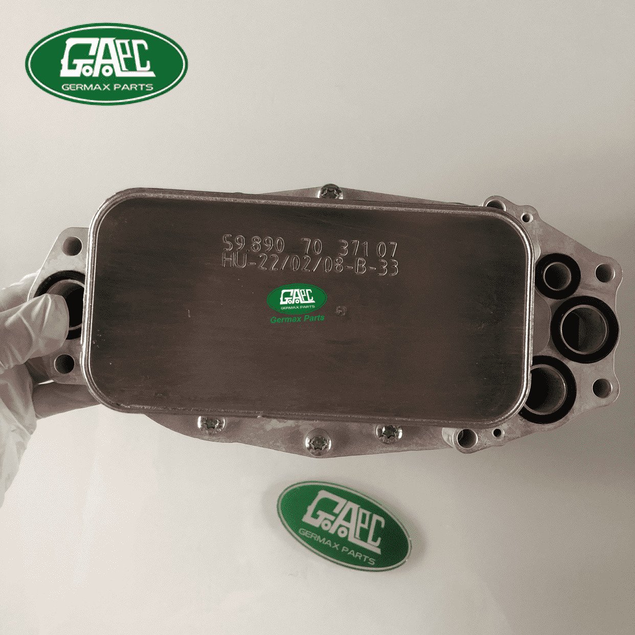 GL2672 Oil Cooler Assembly Land Rover Range Rover Sport 2018-2022 Range Rover Vogue 2018-2022 Range Rover Velar 2017-2022 Discovery 5 2017-2022 3.0L V6 Diesel Gen2 Mono Turbo LR061969 LR124259 FW936B624AB