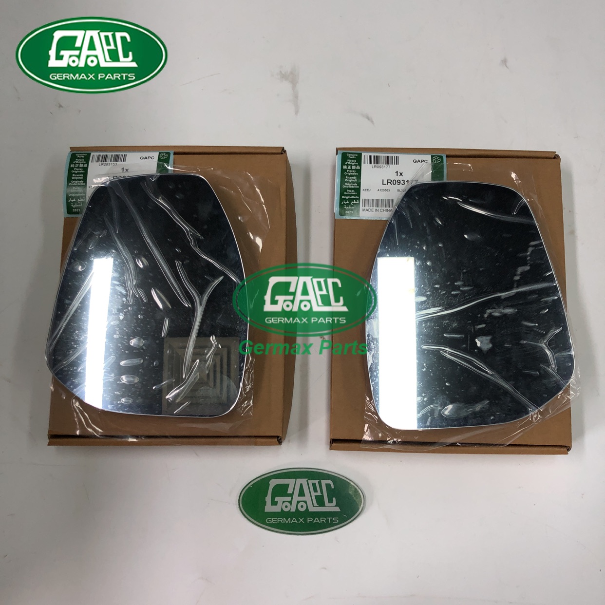 GL3252 GJ0891 Mirror Glass LR093177 T4A5627 Left LR093153 T4A5626 Right True Vetigo Land Rover Range Rover Evoque 2012- New Range Rover Evoque 2019-2021 Discovery Sport 2015- Range Rover Velar 2017- Jaguar F-PACE 2016- E-PACE 2017-