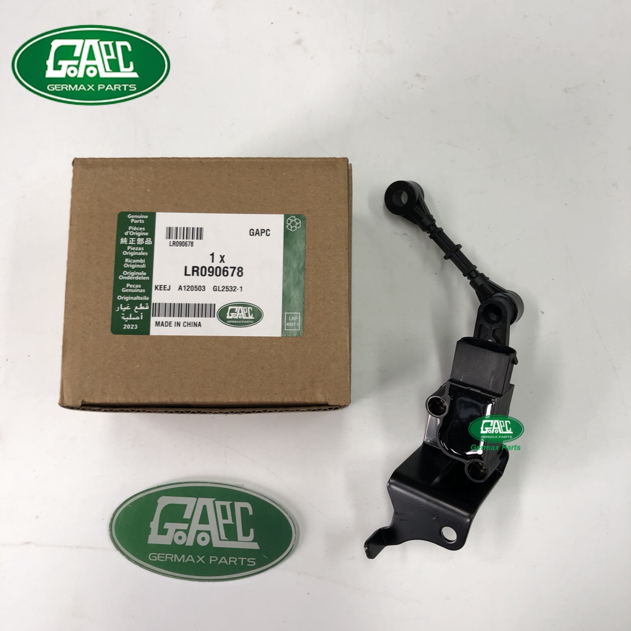 GJ0831 GL2532-1 Height Level Sensor LR090678 T4N1104 Front Left Land Rover Range Rover Velar Jaguar F-PACE 2016- XE 2015- XF 2016-