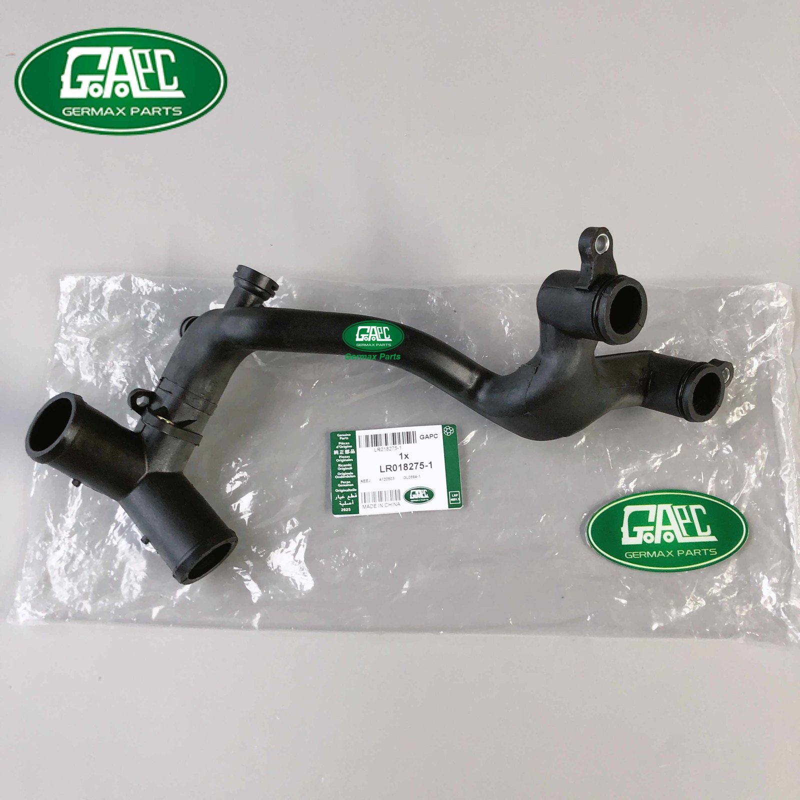 GL0864-1 GJ1365 Updated Thermostat Tube Land Rover Discovery 4 2010-2016 Range Rover Vogue 2010-2012 2013-2017 Range Rover Sport 2010-2013 Jaguar XF 2009-2015 XJ 2010- XK 2006-2014 LR018275-1 AJ89664-1 Updated Type