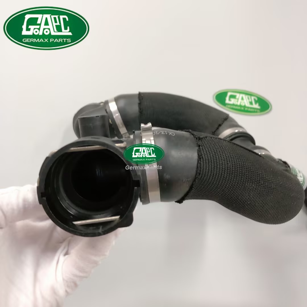 gl3727 gj1092 radiator hose land rover range rover velar 2017 jaguar f pace 2016 lr091643 t4a11765