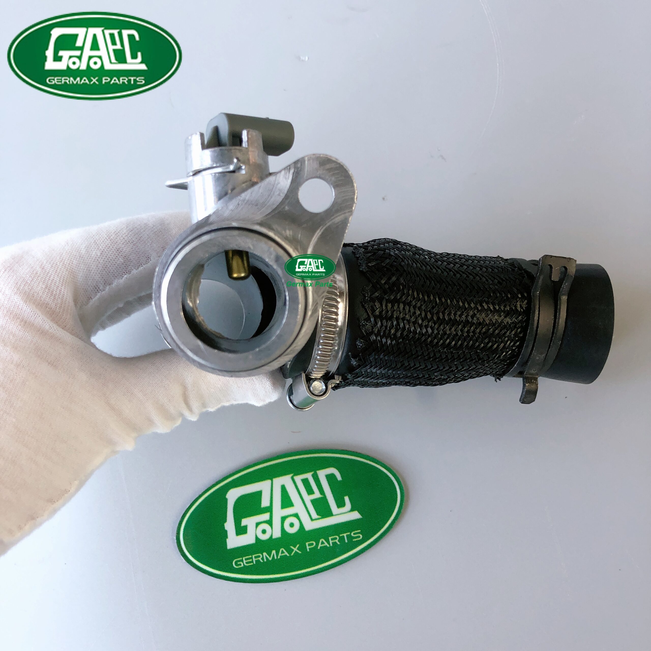 aluminum water hose lr121447 a j6p3 8a512 ba a j6p38a512ba 1 land rover range rover vogue 2020 2022 range rover sport 2020 2023 discovery 5 2021 2023 new defender 2020 2023 gl3104 1